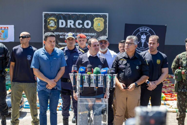 Roberto Cidade destaca apreensão de mais de 2,5 toneladas de cocaína em ação integrada das Forças de Segurança